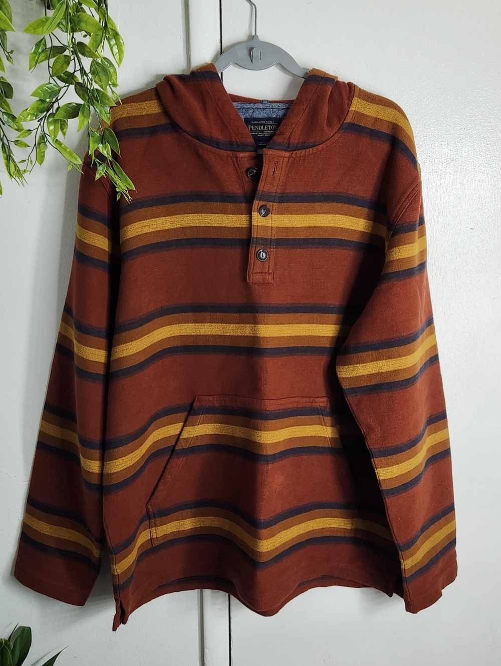 🍂✨ Pendleton Heritage Hooded Pullover | Elevated Rustic Stripe | Luxe Comfort ✨